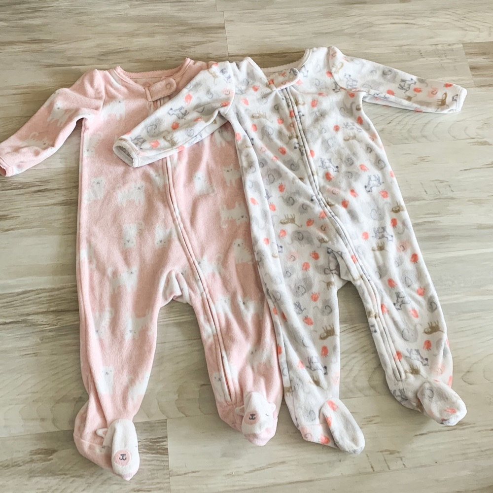 Set of Two Fleece Sleepers